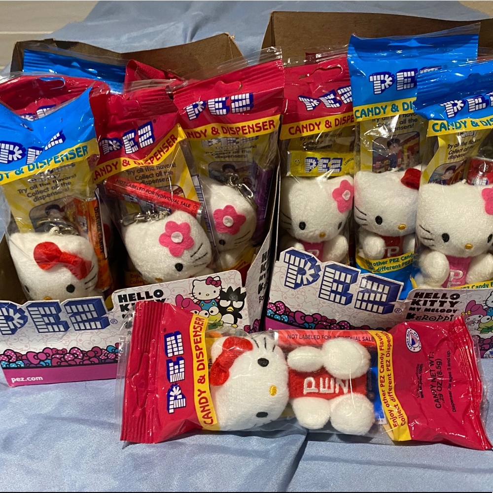 Hello Kitty Pez Dispenser w/ variety of Pez candy